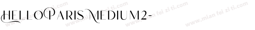 Hello Paris Medium2字体转换